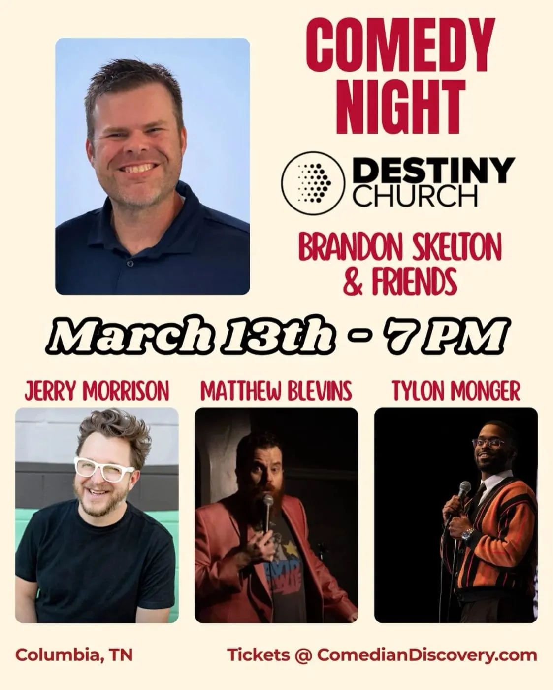 Flyer for Brandon Skelton & Friends