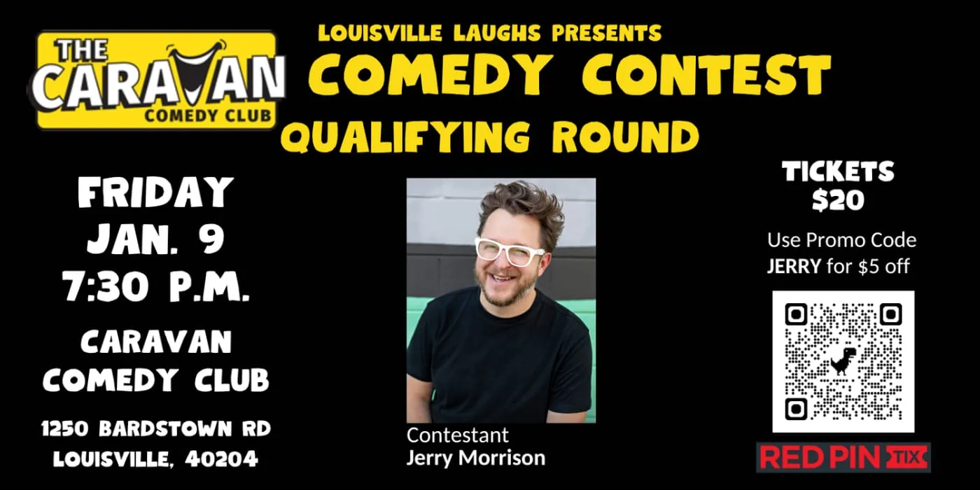 Flyer for Caravan Comedy Contest