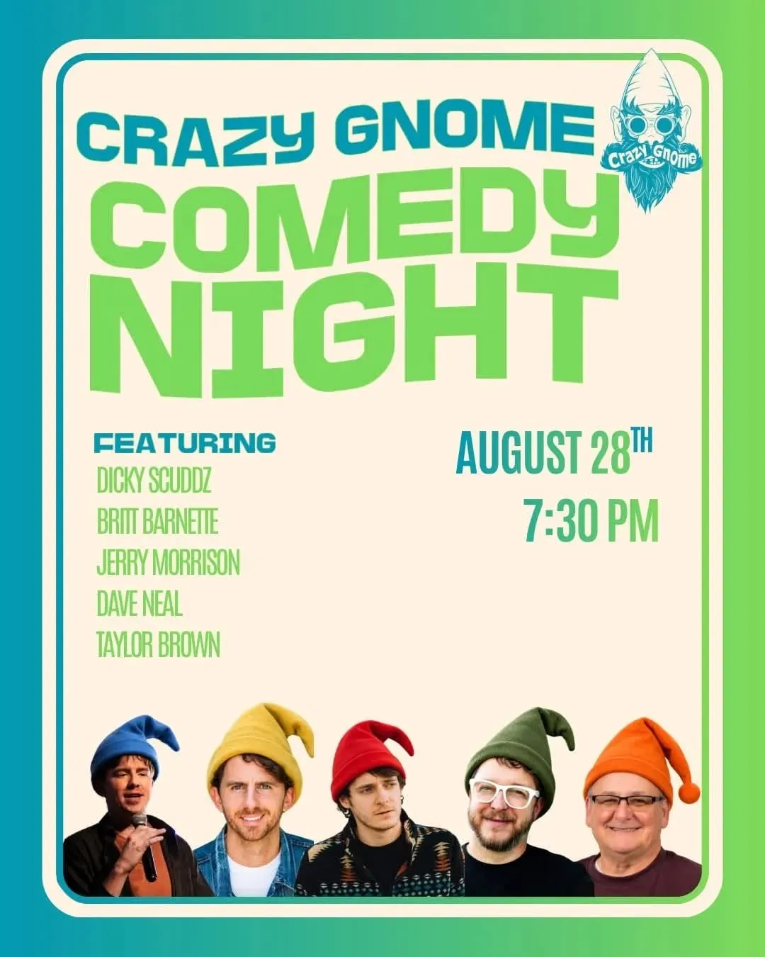 Flyer for Crazy Gnome Brewery