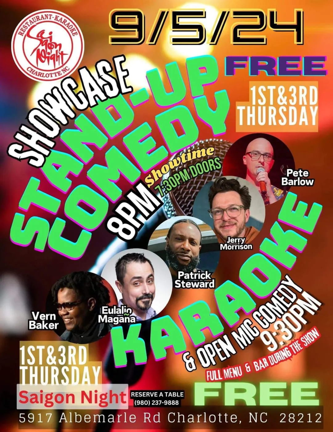 Flyer for Stand-Up Showcase