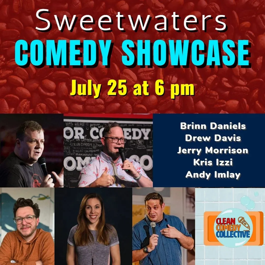 Flyer for Sweetwaters Comedy Showcase