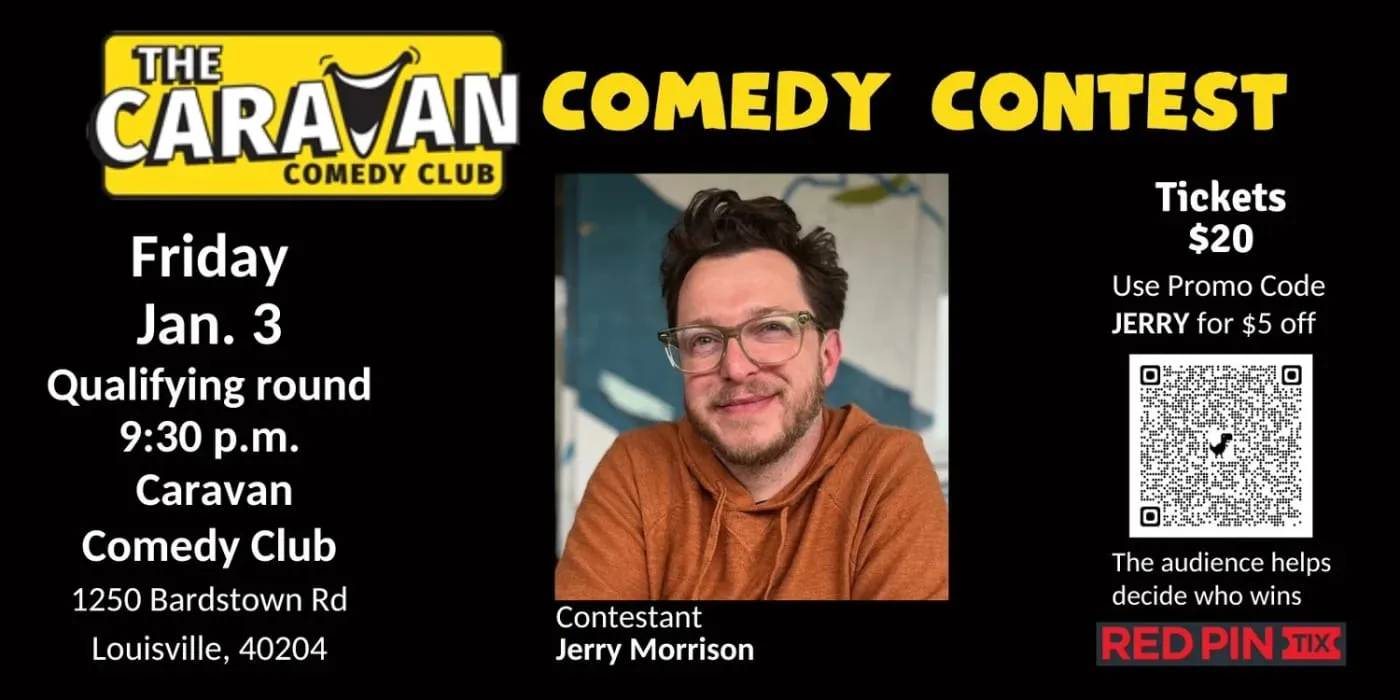 Flyer for The Caravan Comedy Contest