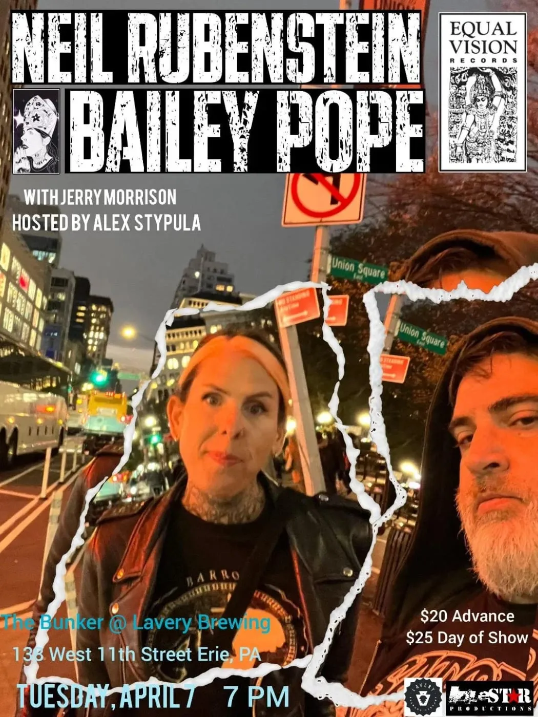 Flyer for w/ Bailey Pope & Neil Rubenstein